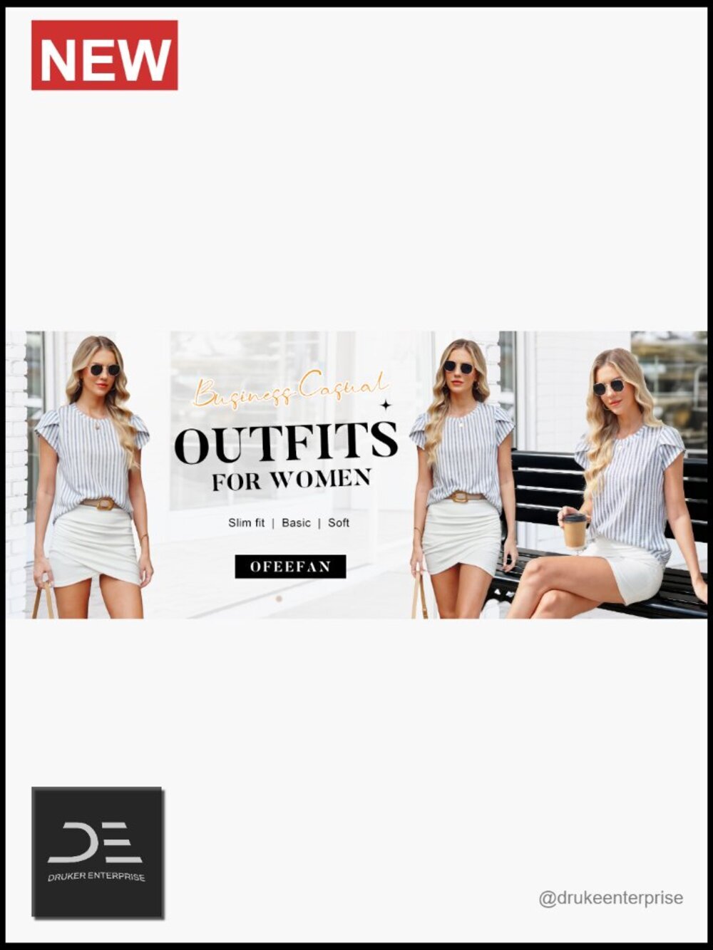 Dressy Casual Short Sleeve Blouse with Petal Sleeves Business Beach Top - Picture 6 of 7